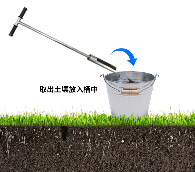 管式土壤温度水分电导率传感器安装方法