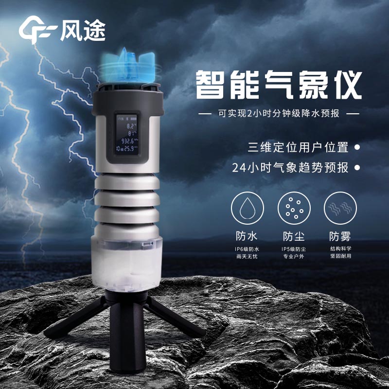 What is the experience of travelling with a handheld portable weather meter?