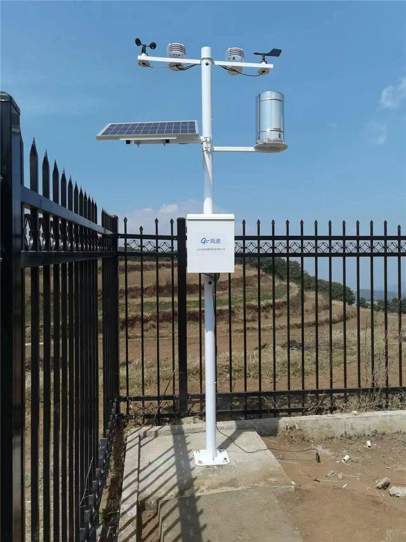 Estuche de estación meteorológica pequeña automática, imagen real