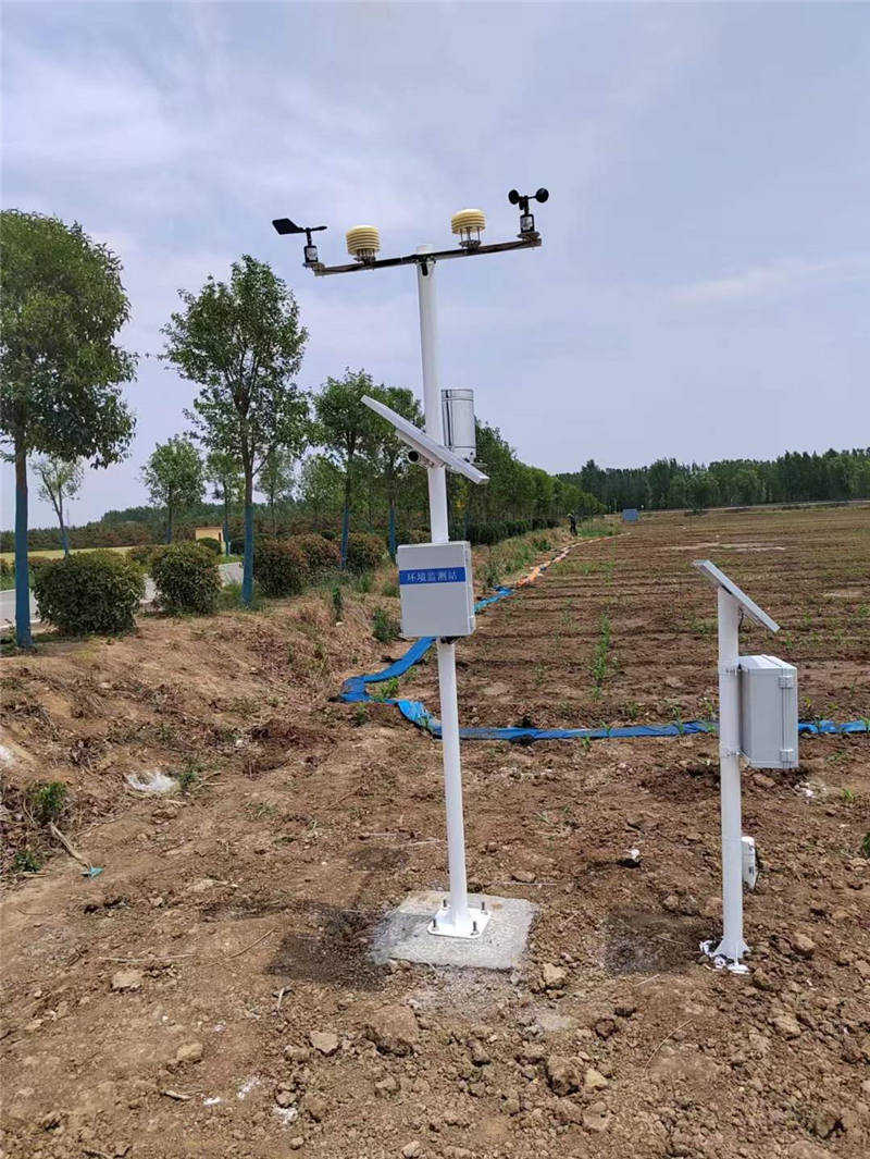 Imagen real de la estación automática de monitoreo de humedad del suelo