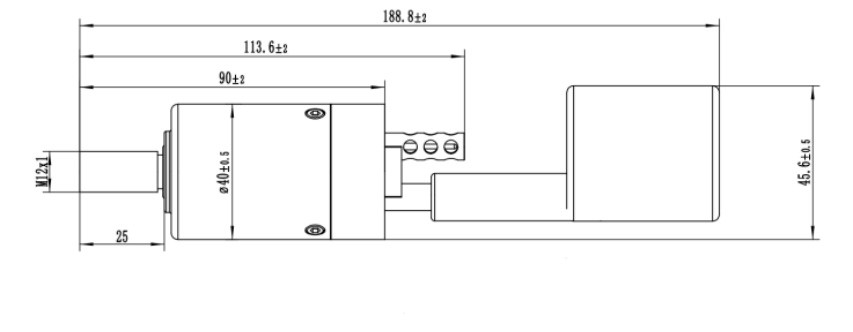 Sensor de temperatura y salinidad Dimensiones del producto