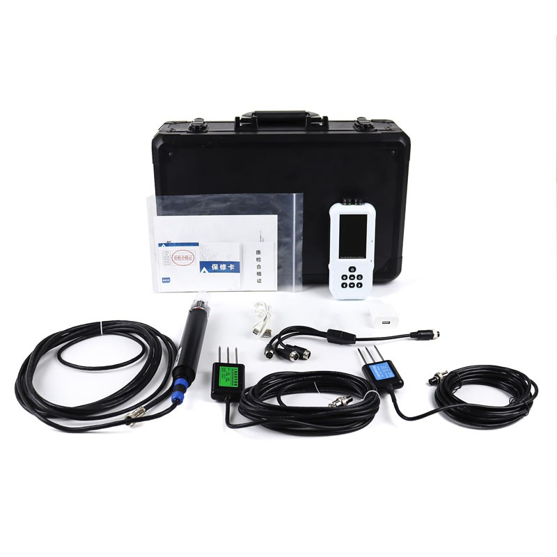 Sensor de suelo 8 en 1: humedad, temperatura, nitrógeno, potasio, pH, CE y sales