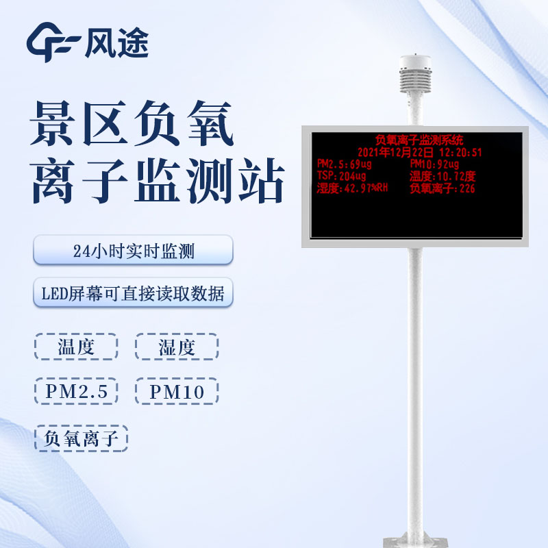 兼具灵活安装与便捷监控的负氧离子监测系统