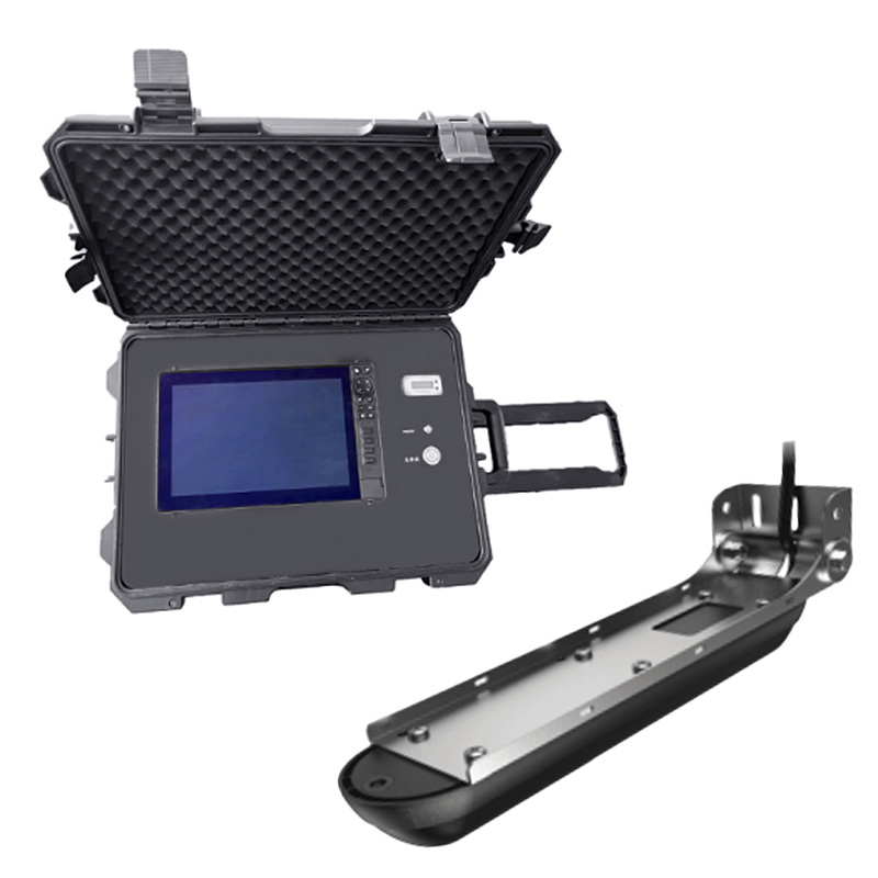 水下侧扫声纳探测仪提供河床与水域的扫描视图、三维视图